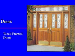 Doors Wood Framed Doors Rough Opening is a