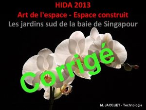 HIDA 2013 Art de lespace Espace construit Les