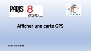 Afficher une carte GPS Belbachir cherifa 1 installation