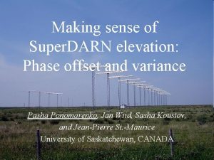 Making sense of Super DARN elevation Phase offset