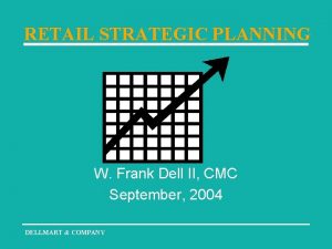 RETAIL STRATEGIC PLANNING W Frank Dell II CMC