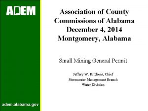 Association of County Commissions of Alabama December 4