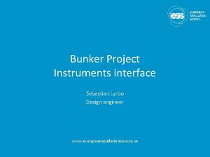 Bunker Project Instruments interface Sebastian Lyrbo Design engineer