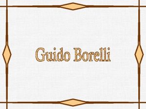 Guido Borelli da Caluso um pintor italiano nascido