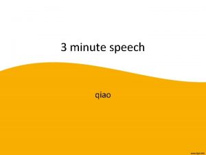 3 minute speech qiao Math rock The general