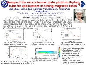 Design of the microchannel plate photomultiplier Tube for