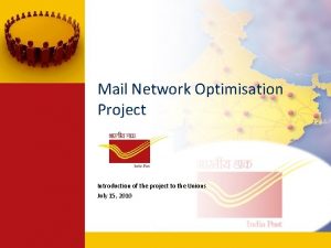 Mail Network Optimisation Project Introduction of the project