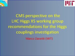 CMS perspective on the LHC Higgs XS working