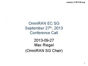 omniran13 0075 00 ecsg Omni RAN EC SG