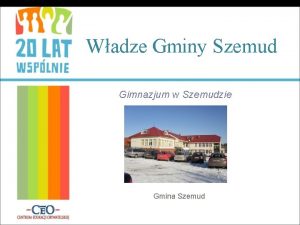 Wadze Gminy Szemud Gimnazjum w Szemudzie Gmina Szemud