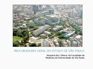 PROCURADORIA GERAL DO ESTADO DE SO PAULO Hospital