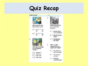 Quiz Recap Title England Scotland Wales Septembe r