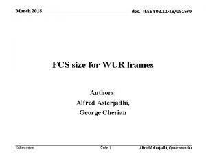 March 2018 doc IEEE 802 11 180515 r