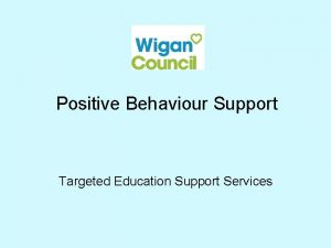 Positive Behaviour Support Targeted Education Support Services Confident