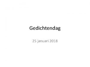 Gedichtendag 25 januari 2018 Katten rollen op hun