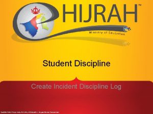 Student Discipline Create Incident Discipline Log C 1