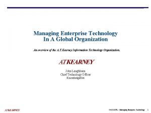 19 1083 Macros Managing Enterprise Technology In A