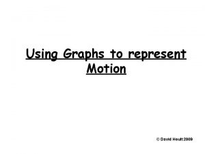 Using Graphs to represent Motion David Hoult 2009