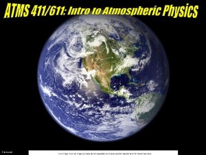 Earth Pat Arnott Atmospheric Science physics climate chemistry