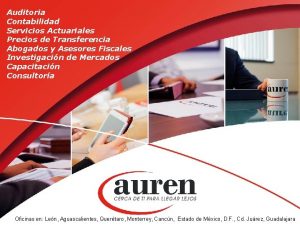 Auditoria Contabilidad Servicios Actuariales Precios de Transferencia Abogados