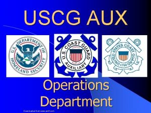 USCG AUX Operations Department Downloaded from www avhf