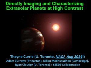 Directly Imaging and Characterizing Extrasolar Planets at High