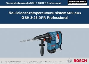 Ciocanul rotopercutor GBH 3 28 DFR Professional Noul