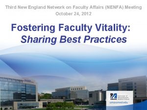 Third New England Network on Faculty Affairs NENFA