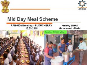 Mid Day Meal Scheme PABMDM Meeting PUDUCHERRY 10