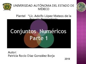 UNIVERSIDAD AUTNOMA DEL ESTADO DE MXICO Plantel Lic