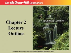 Chapter 2 Lecture Outline Copyright The Mc GrawHill