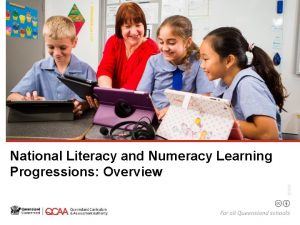 Literacy and numeracy progressions
