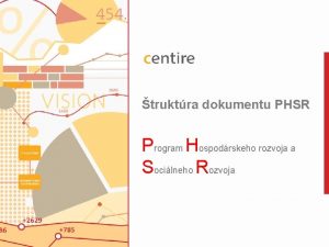 truktra dokumentu PHSR Program Hospodrskeho rozvoja a Socilneho