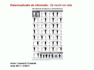 Datavisualisatie als informatie De macht van data minor