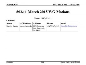 March 2015 doc IEEE 802 11 150224 r