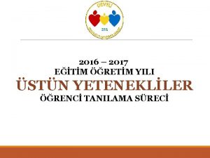 2016 2017 ETM RETM YILI STN YETENEKLLER RENC