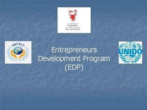 Entrepreneurs Development Program EDP Factors of Success EDP