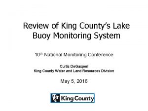 Review of King Countys Lake Buoy Monitoring System