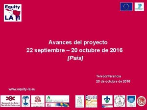 Avances del proyecto 22 septiembre 20 octubre de