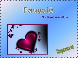 Chant par Yannick Noah Cest un cri de