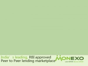 Indias leading RBI approved Peer to Peer lending