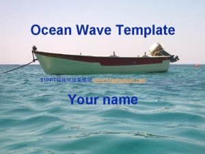 Ocean Wave Template 51 PPT www 51 pptmoban