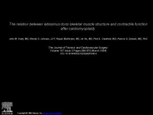 The relation between latissimus dorsi skeletal muscle structure