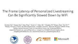 The Frame Latency of Personalized Livestreaming Can Be
