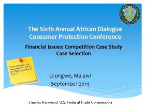 The Sixth Annual African Dialogue Consumer Protection Conference