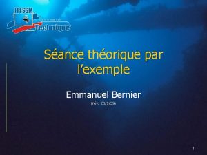 Sance thorique par lexemple Emmanuel Bernier rv 23109