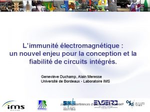 Limmunit lectromagntique un nouvel enjeu pour la conception