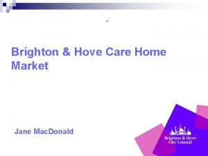 Brighton Hove Care Home Market Jane Mac Donald