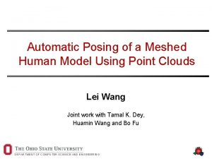 Automatic Posing of a Meshed Human Model Using