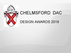 CHELMSFORD DAC DESIGN AWARDS 2019 ST LUKES CHURCH